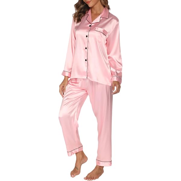 satin pj shirt dress Bridesmaid Pjs, Sleep Shirts, Oversized Shirts, Satin Pajamas, Button Down Shirts, Bridesmaid Gift, Pajama Shirts, Bridesmaid Proposal gifts