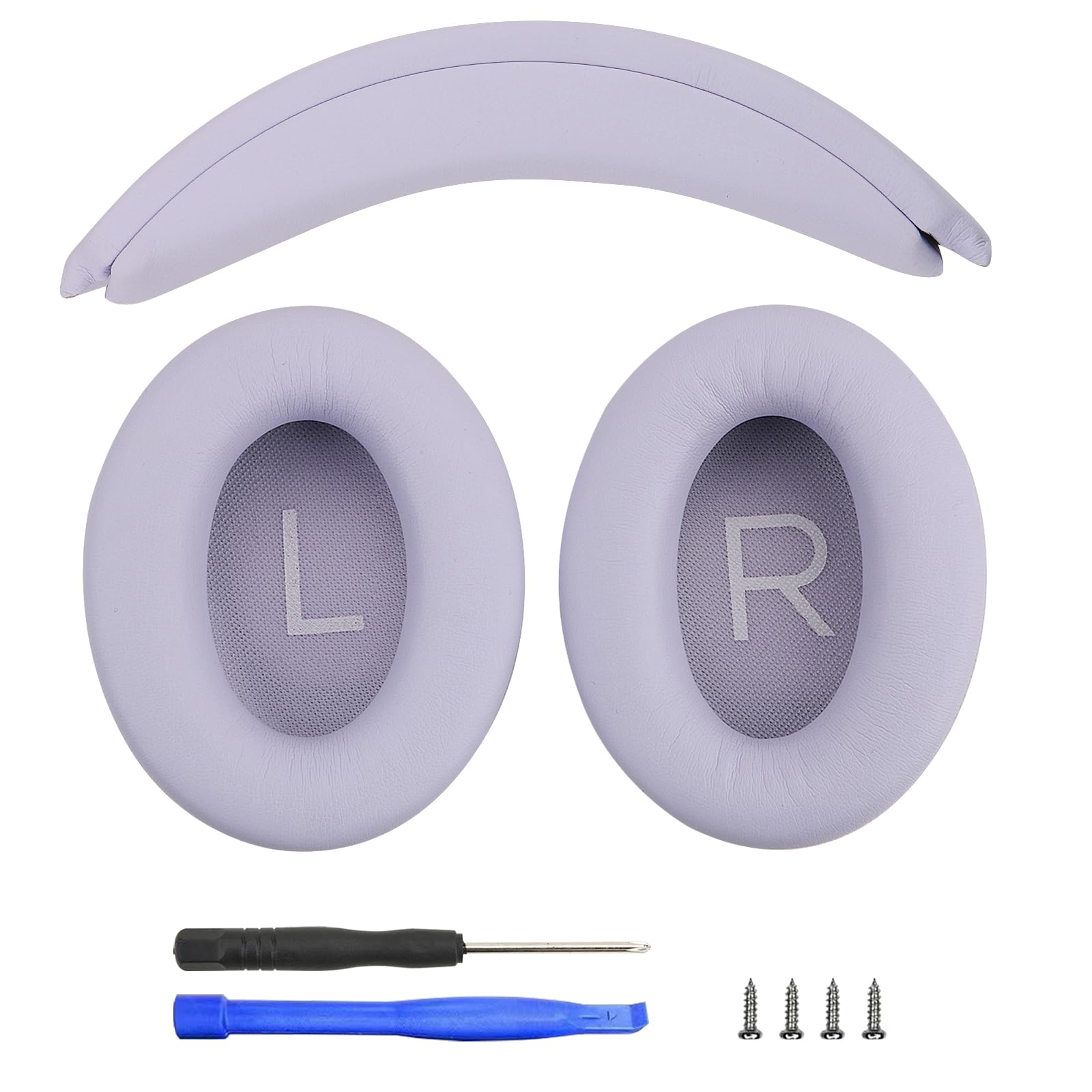 Photo 1 of Ear Cushions and Headband Cushion Foam for Bose QuietComfort 35 45 (QC35 QC45) Headphones Accessories Easy to Install (Purple)