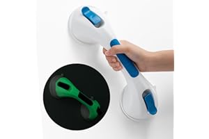 TAILI Shower Grab Bar for Seniors Glow in The Dark, Bathroom Handles Rails Safety Grip for Elderly Bathtubs, Removable No Dri