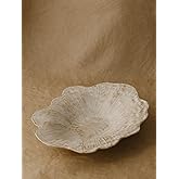 WENSHUO Stoneware Fruit Bowl for Kitchen Counter,Large Decorative Bowls for Home Decor,Handmade Perfect Centerpiece for Table, Island,or Counter,Matte Curd Color Reactive Glaze 13.5" L × 10" W