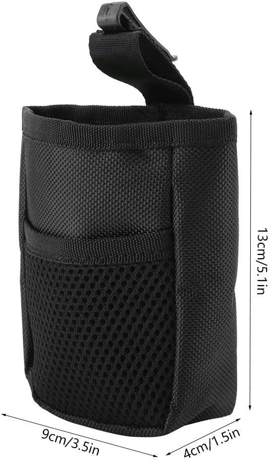 Smandy Portable Dog Treat Pouch - Multifunctional Treat Carrier for Walking Running, Training, Travelling (Black) - Image 3