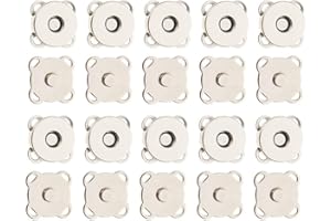 10 Sets White Sew In Magnetic Purse Snap Clasps Button Great For Closure Purse Handbag Clothes Sewing Craft Diy Accessories N