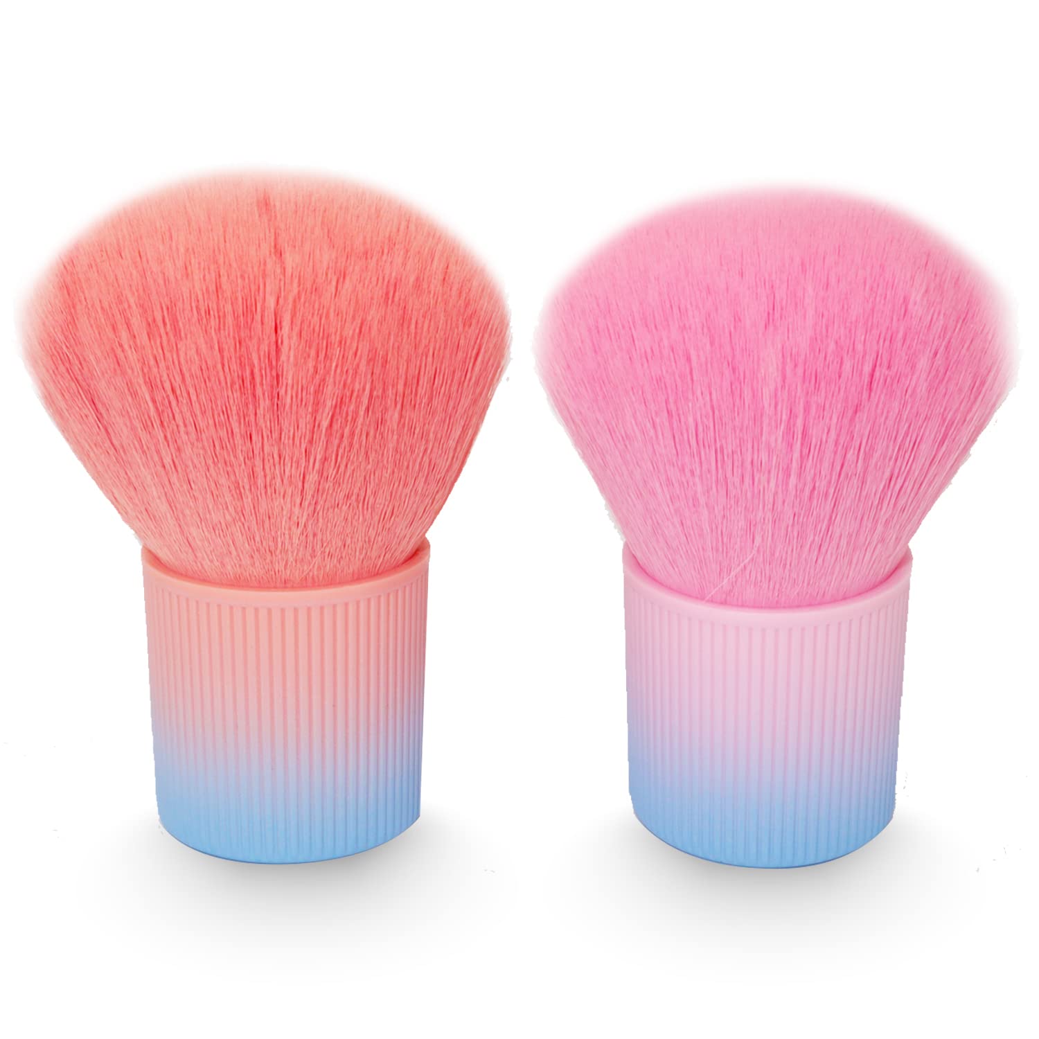 2 Pcs Nail Art Dust Brush,Acrylic Nail Dust Remover Brush,Dip Powder Remover Makeup Brush,Nail Duster Brush Nail Art Supplies,Nail Soft Dust Cleaner Cleaning Brush Tool,Blush Brush