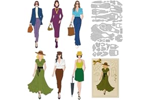 DELORIGIN Matrices de découpe tendance en acier au carbone pour la fabrication de cartes, le scrapbooking, le gaufrage, la dé