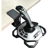 HTLAKIKJ Flight Sim Desk Mount for Logitech 3D Pro Joystick | Compatible with Logitech G Extreme 3D PRO Joystick Adjustable Fit Different Thickness Desk Enduring C-Clamp Metal Holder