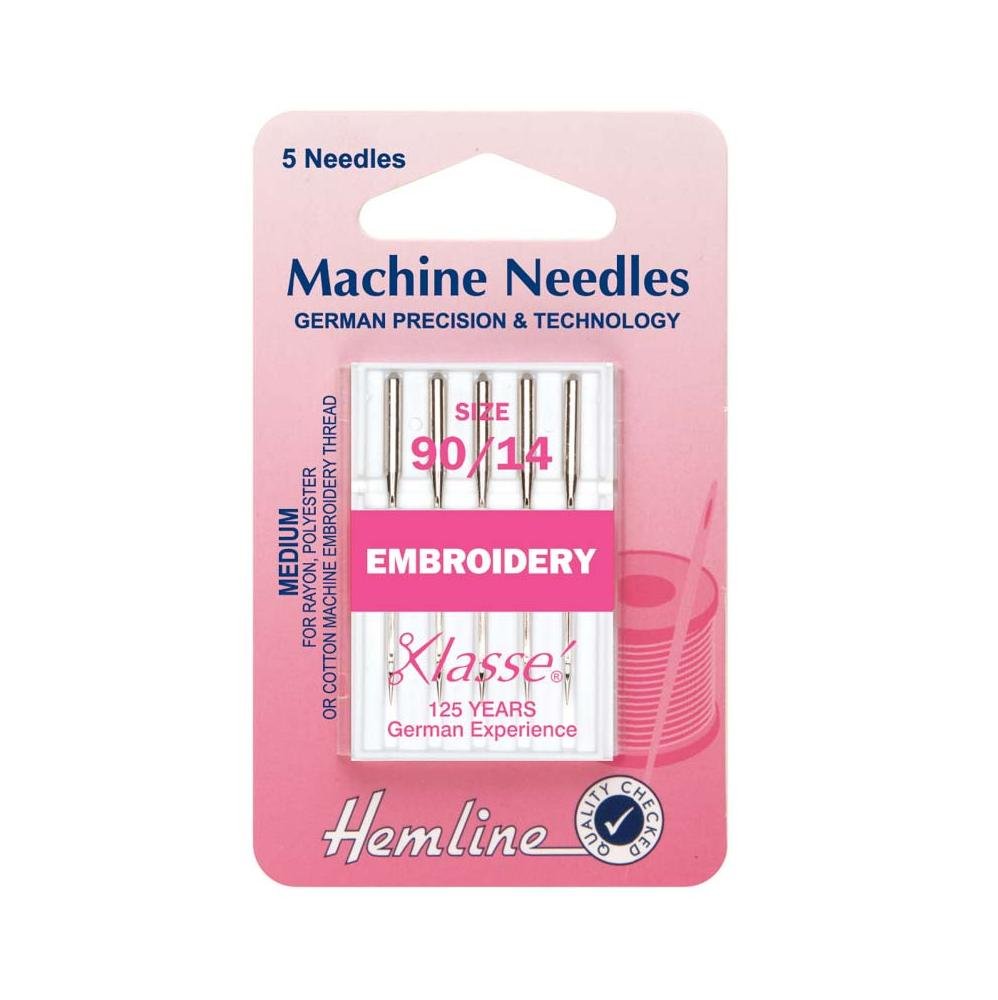 Hemline Sewing Machine Needles - Embroidery - 90/14 108.90