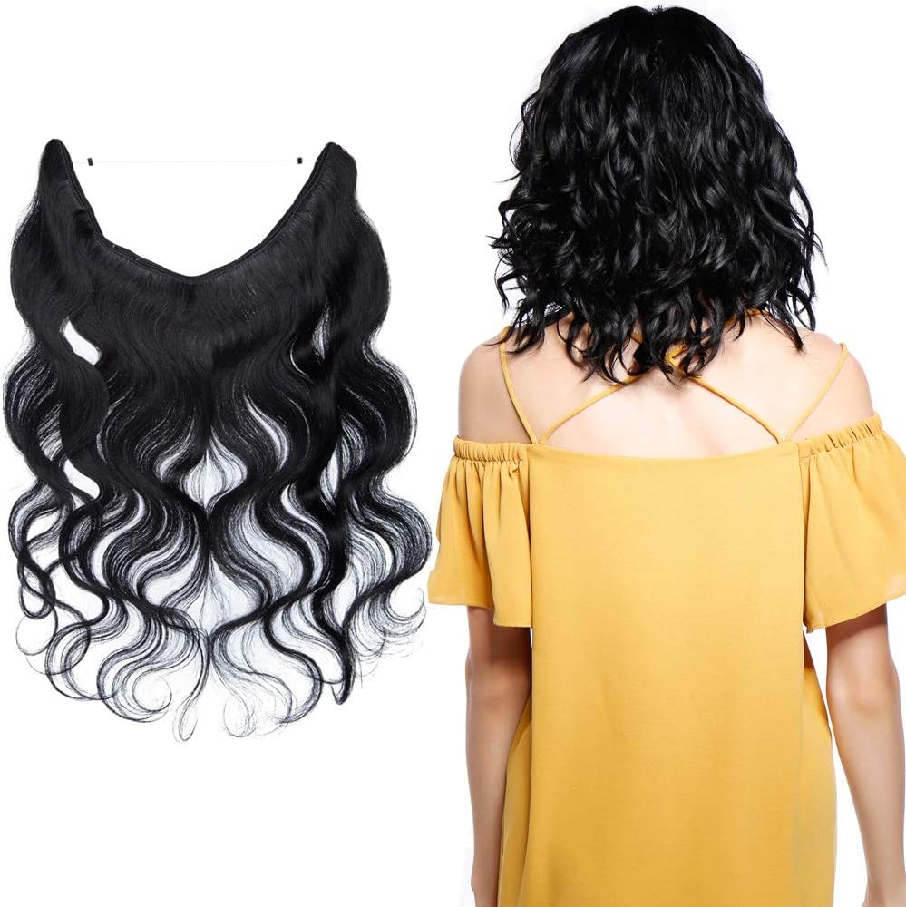 Extensiones Pelo Natural Hilo Invisible Extensiones de Cabello Humano Ondulado 100 Remy Una Extensiones Pelo Natural Hilo Invisible Extensiones de Cabello Humano Ondulado 100 Remy Una