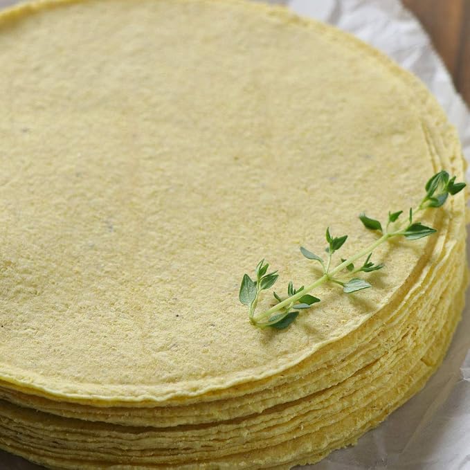 Amazon ミートガイ 冷凍 イエローコーントルティーヤ 6インチ 24枚 直径約15cm Frozen Yellow Corn Tortilas 6 24pc The Meat Guy トルティーヤ 通販