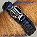 Police Para-cord Survival Bracelet Police Thin Blue Line Large 9 in 1/4 inches 10% of Sales Donated to Police Department of Your Choice One Piece Black and Blue