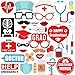 Nurse Photo Booth Props for Nurse Party Decorations - Pack of 33 | Nurse Graduation Photo Booth Props 2021 - DIY Required | Doctor Nurse Medical Graduation Party, Nursing School Graduation Party 2021