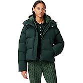 Lacoste womens Padded Down Logo Jacket With Hood
