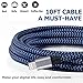 iPhone Charger, Lightning Cable Sundix 3Pack 10ft Nylon Braided Extra Long Charger Cable Compatible with iPhone X 8 8Plus 7 7 Plus 6 6s 6 plus 6s plus 5 5s 6c iPad iPod