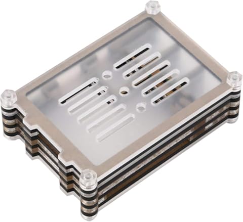 Caja de Caja de acrílico Transparente de 1 Capa de 9 Capas para Raspberry Pi 2 () Jasnyfall