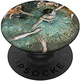 Degas Ballerina Green Dancer Ballet Gift Impressionism PopSockets Adhesive PopGrip