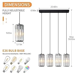 zhllmq Black Pendant Lighting Modern Pendant