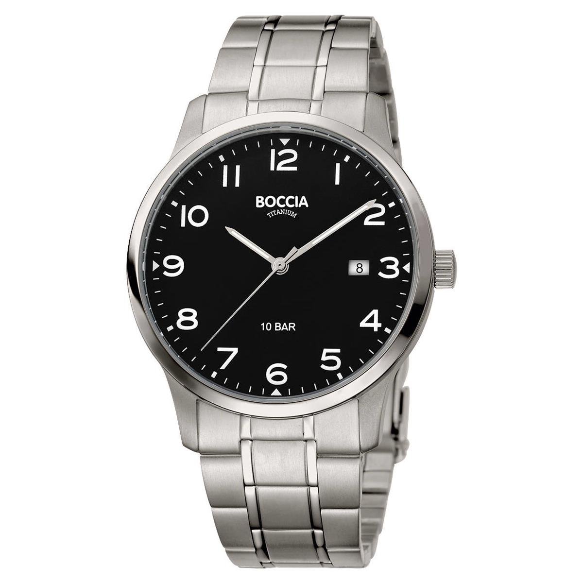 Boccia 3621-01 Men's Analogue Quartz Watch with Titanium Strap