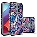 Rosebono for LG G6 Case, Hybrid Dual Layer Shockproof Hard Cover Graphic Fashion Cute Colorful Silicone Skin Case for LG G6 - Mandala