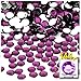 The Crafts Outlet 144-Piece Round Rhinestones, 7mm, Purple Amethyst