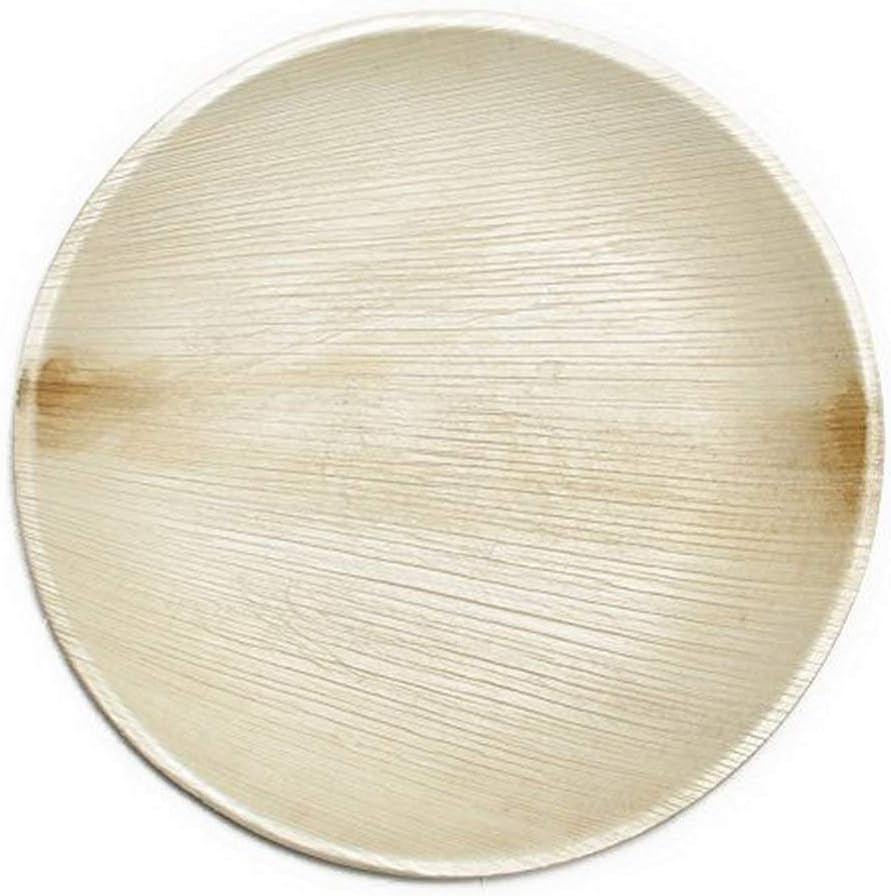 Eco-Gecko 6" ROUND Palm Leaf plate / 100-ct case