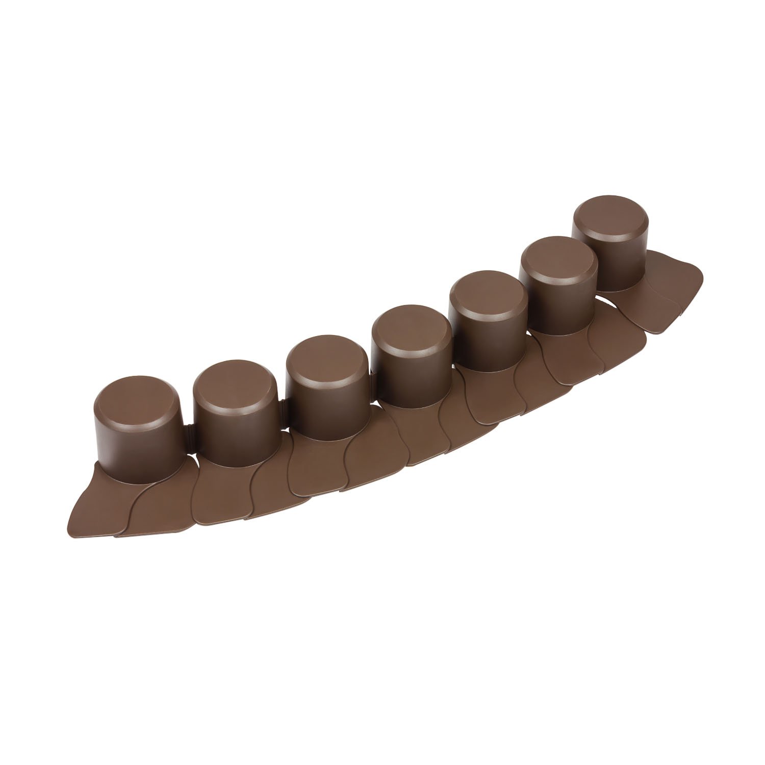 Prosper Plast IPAL7-R222 405 x 6 cm Garden Palisade - Brown