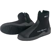NeoSport 5mm Hard Sole Dive Boots &ndash; Premium Neoprene Scuba Boots with Molded Hard Sole, Water Entry Barrier, Heavy-Duty Zipper &amp; Puncture-Resistant Sole