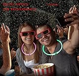 IllumiFun (TM) LED Necklace, USB Rechargeable , Universal Size Trim Fit, flexible, Super bright, Great for Parties Christmas Gifts, Concerts, Outdoor activities, not a Glow Stick (Red)