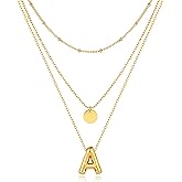 FILMOON Gold Heart Pendant Necklace Chunky Multistrand Paperclip Choker Necklace Fashion Jewelry For Women