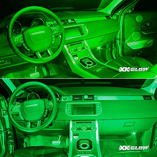 GREEN 4pcs 36 LED Waterproof Three Mode Neon Accent light Kit for Car Interior Trunk Truck Bed Bush Fender - Thumbnail 6