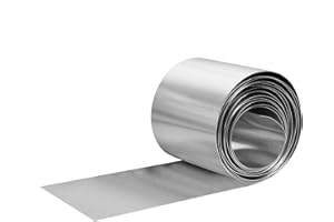 Uxney Aluminum Flashing Roll，Aluminum Sheet Roll 3500x100x0.3mm(LxWxT) Applicable to Various House Repair and DIY Projects