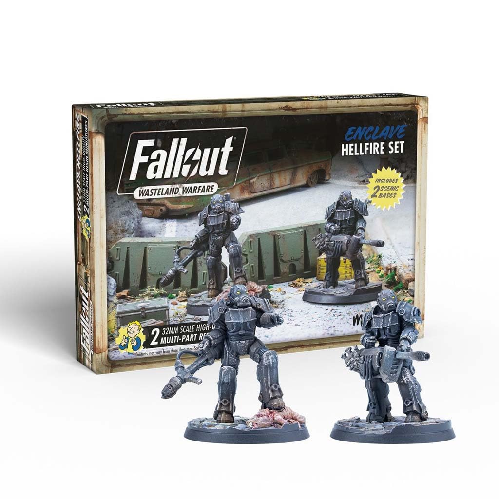 Modiphius Entertainment Fallout Wasteland Warfare Enclave Hellfire Set