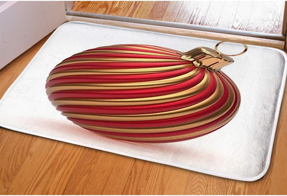 Indoor Area Rugs Living Room Carpets Home Decor Rug Bedroom Floor Mats,Christmas Ball New Years eve