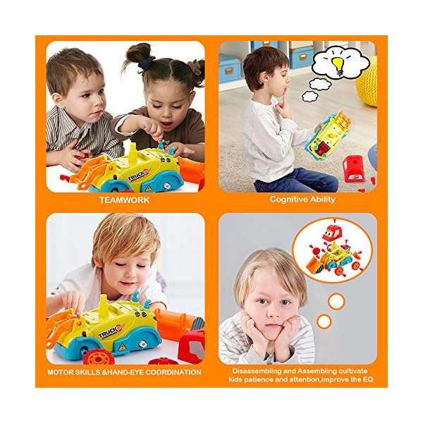 VATOS-Bulldozer-Truck-Car-Toy-Take-Apart-Toys-DIY-Pretend-Play-Set-Assemble-Transform-Construction-Vehicle-With-Toy-Tool-for-Boys-Girl-Kids VATOS Bulldozer Truck Car Toy Take Apart Toys DIY Pretend Play Set Assemble Transform Construction Vehicle With Toy Tool…