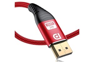 4K DisplayPort Cable 16ft, sweguard DP 1.2 Cable [4K@60Hz, 2K@165Hz, 2K@144Hz], Gold-Plated Nylon Braided Video Display Port 