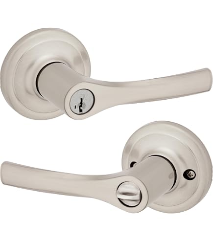 Amazon.com: Kwikset 300DL Max 系列Delta 隱私門把,緞面鎳: 家居裝修