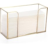 Sumnacon Countertop Bathroom Paper Towel Dispenser Glass Paper Towel Dispenser for Home Bathroom Kitchen Office Toilet Table,Gold Paper Towel Holder for Multifold C Fold Trifold Z Fold