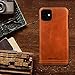 Pierre Cardin iPhone 11 Leather Case, Premium Genuine Cowhide with New Slim Design Thin Protection Hard Back Cover for Apple iPhone 11(6.1
