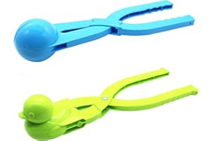 KORTY 2 Pieces Snowball Maker,Large Winter Snowball Maker Clip, Duck and Snowball Shaped Snow Toys for Kids Outdoor Winter Play Snow Toys (Random Color)