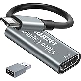 Papeaso Video Capture Card, Video Recording Card Wonderful 4K HDMI to 1080P USB C for Gaming Streaming TV Recorder, for Windo