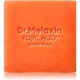 Dr.Melaxin Kojic Acid Turmeric Serum Soap with Niacinamide, Tone Care Cleansing Bar for Uneven Skin Tone &amp; Dark Spots, 3 Botanical Oils for Deep Cleansing, Facial &amp; Body Soap
