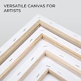 H&S Set of 4 Artist Blank Canvas Boards 20x30 to 50x60 cm A1 A2 view 5