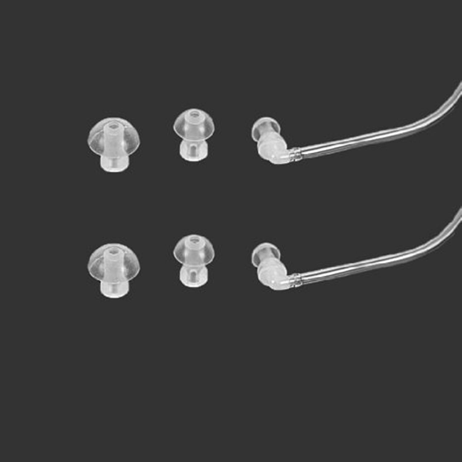 JYTOP® 3 x Universal Sound Tube + 9 x Ear plugs/eartips/domes for BTE Hearing Aids, Clear, S, M, L - Image 5