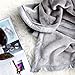 Luxury Collection Microplush Flannel Fleece Blanket | Ultra Soft 380 GSM Lightweight All-Season Anti-Static Throw/Blanket for Sofa Couch Bed (Queen (78'' x 90''), Gray)