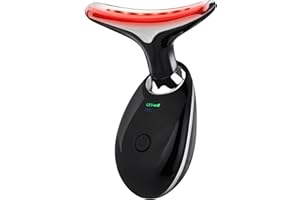 Red Light Therapy Device for Face & Neck, 7 Color Beauty Neck Instrument, Portable Facial Massager LED Skin Care SPA Tool at 