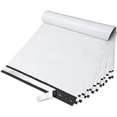 Fuxury Large Poly Mailers 14.5x19'' 100Pcs, Shipping Bags for Clothing, Strong Adhesive Sealing Mailing Envelopes, Waterproof Heavy Duty Postal Mailer Poly Bags for Small Business