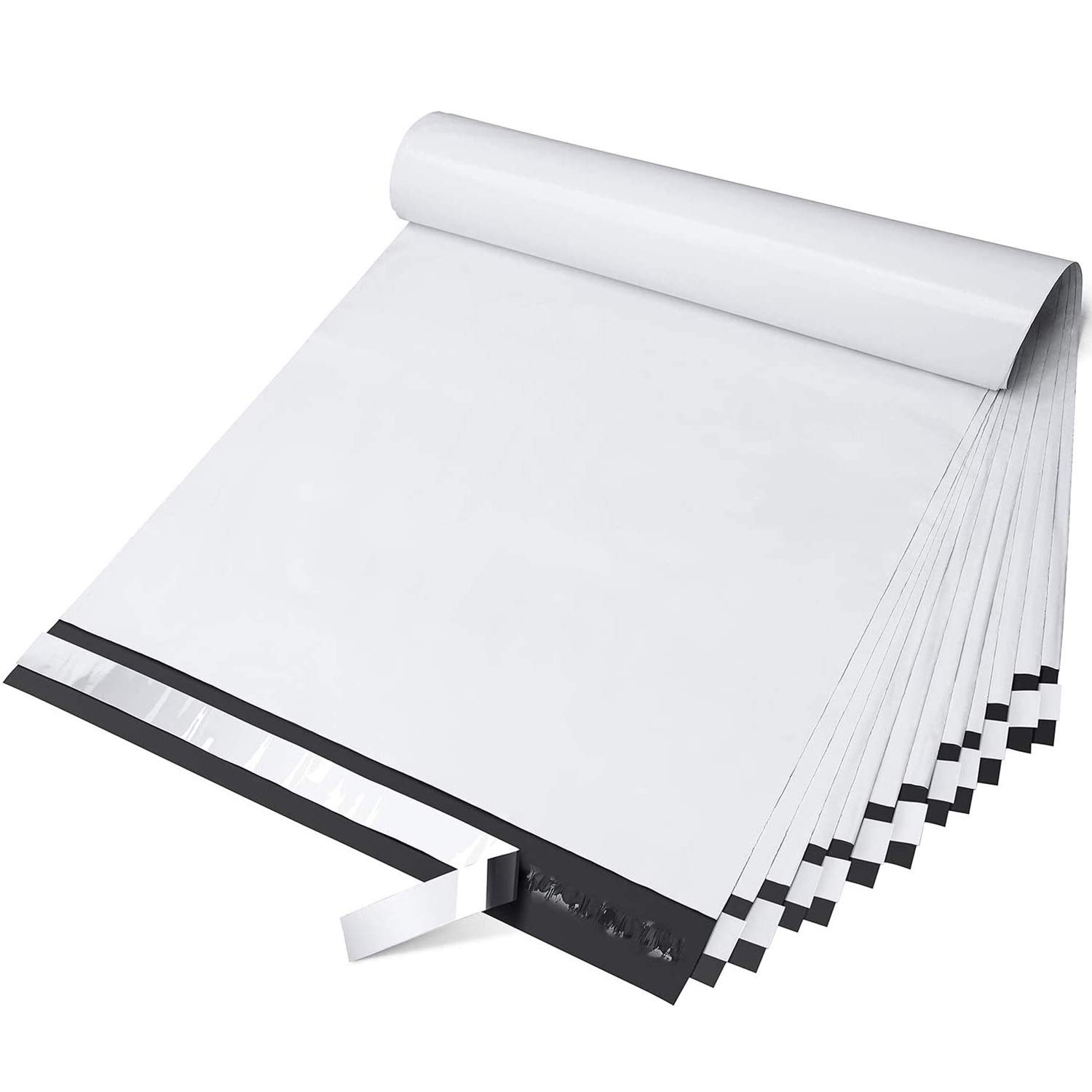 Photo 1 of Fuxury Large Poly Mailers 14.5x19'' 100Pcs, Shipping Bags for Clothing, Strong Adhesive Sealing Mailing Envelopes, Waterproof Postal Mailer Poly Bags for Small Business