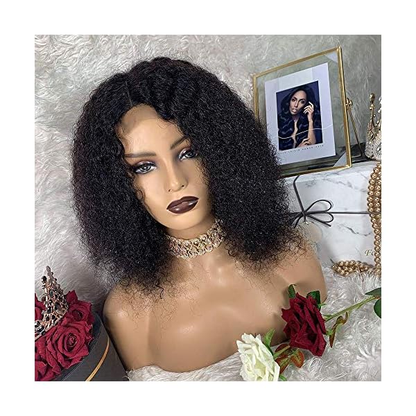 ✨BRUMA 16” AFRO KINKY LACE-FRONT  WIG✨*NEW* Short Blonde Afro Kinky Wig Lace Frontal Brazilian Hair for  main image 2
