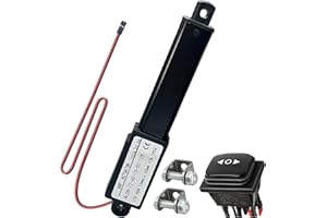 URANT Mini 12V 2 "Stroke Electric Linear Actuator, 60N(13.4Lbs),Speed 15mm/s Linear Motion Actuator, Waterproof Linear Actuator with Waterproof Switch and Bracket,for Window Ppener,Robot (50mm)