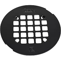 Iyax 4.25" Round Snap-In Shower Drain Grate Cover - Matte Black, Stainless Steel (S3MB)