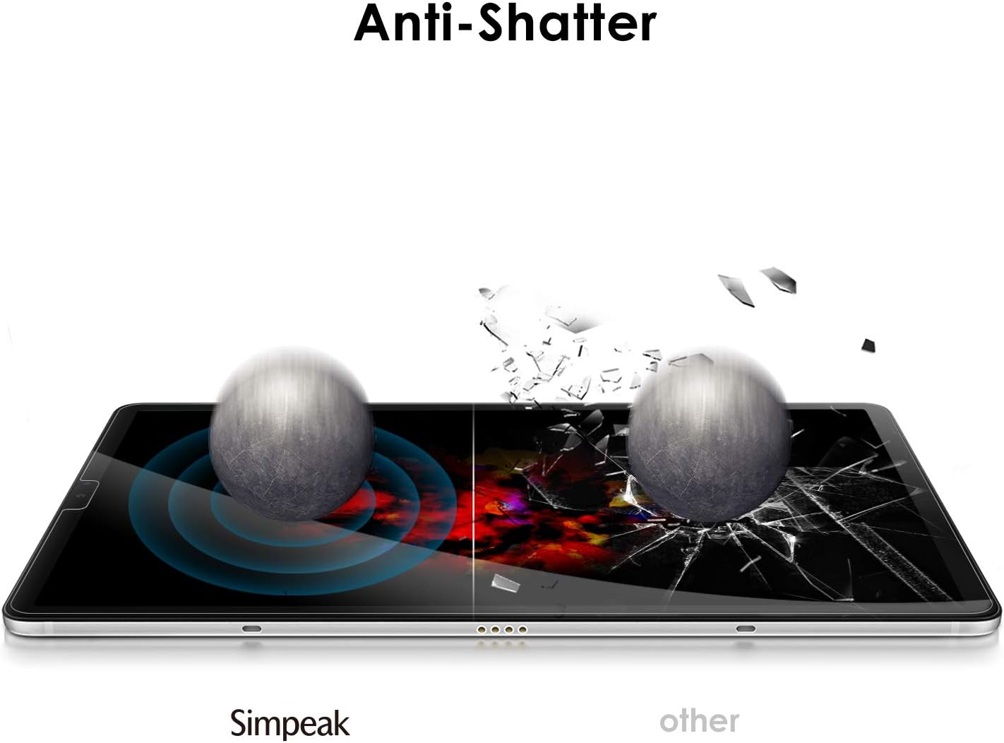 Simpeak 2 Pack Screen Protector Compatible with Samsung Galaxy Tab S5e / S6 10.5 - Image 5