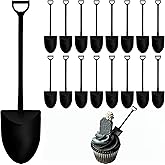 100Pcs Black Plastic Mini Ice Cream Spoons Dessert Shovels Pudding Yogurt Shovel Shape Spoons for Family or Party